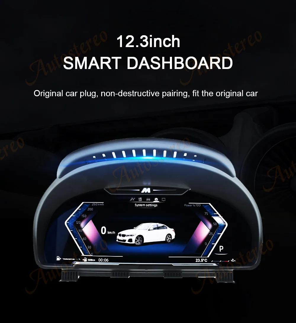 M Sport Virtual Cockpit Digital Cluster Car Odometer Screen For BMW 5GT F07 5 F1