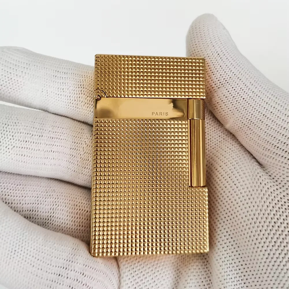 Luxury Ligne 2 Cigarette Lighter Bright Sound Smoking Men Metal Gas Inflatable Butane Flame Tobacco Lighters New