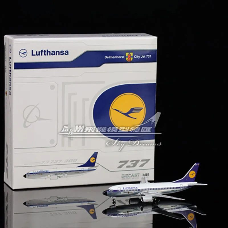 

JCWINGS Die Cast 1:400 Scale Germany Lufthansa EW4733002 B737-300 D-ABXC Domestic Alloy Aircraft Model Collection Toy Gift