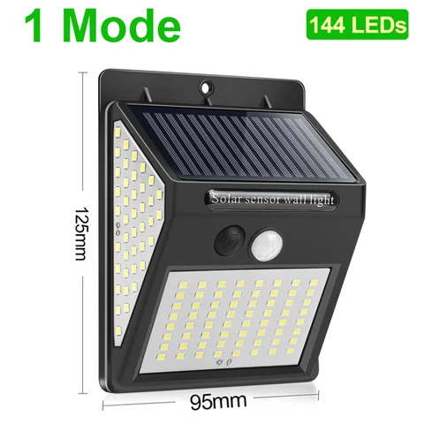 144 LED Outdoor Solar Lights Waterproof Solar Led Light Outdoor Solar Lamp Sunlight With Motion Sensor For Garden Decoration