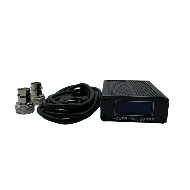 미니 QRP 1.6Mhz-30Mhz SWR HF 단파 정재파 측정기 SWR 미터 파워 미터 + OLED + 배터리 + USB 케이블 G8GYW 기반