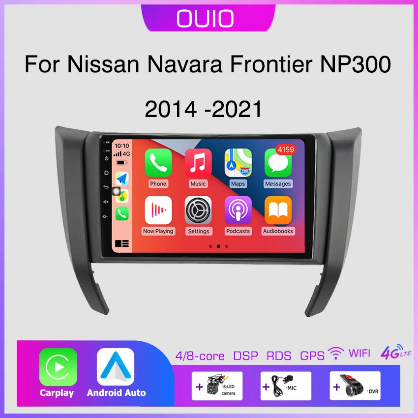 Android 13 Carplay Radio Per Nissan Navara Frontier Np300 4 D23 2014-2021 Car Stereo Multimedia Player Android Auto Gps Navi
