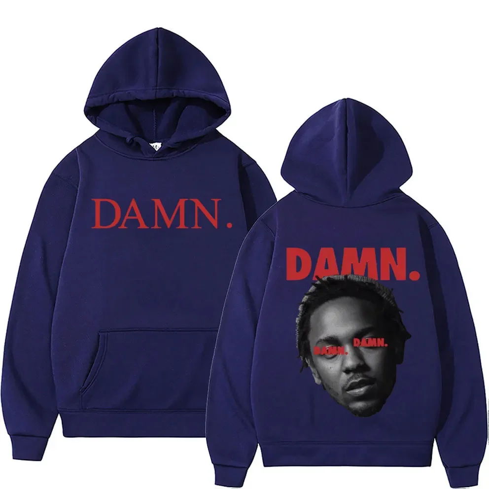 Rapper Kendrick Lamar Graphic Hoodies Music Album Poster Print Hip Hop Sweatshirts Men's Women Fashion Vintage Hoodie Streetwear