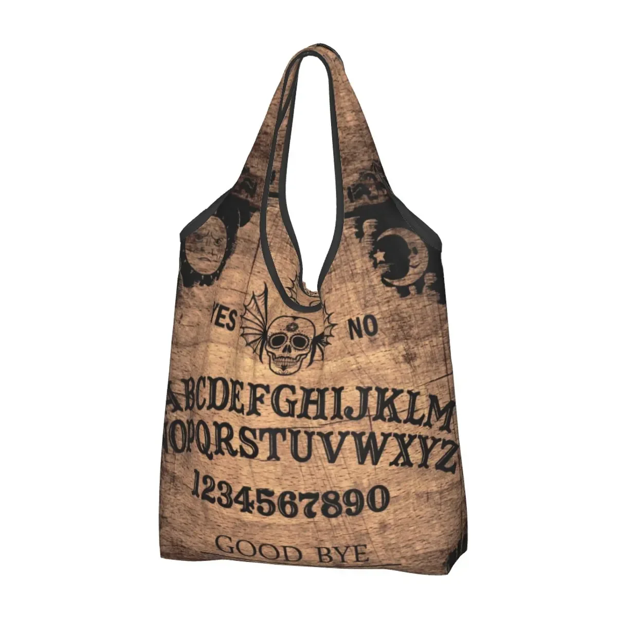 

Classic Ouija Board Groceries Tote Shopping Bag Women Cute Gothic Witch Death Shopper Shoulder Bags Large Capacity Handbag