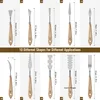 10Pcs Palette Knife Set, Stainless Steel Spatula Painting Knives, Wooden Handle Painting Pallet Knife Set for Oil Painting 2