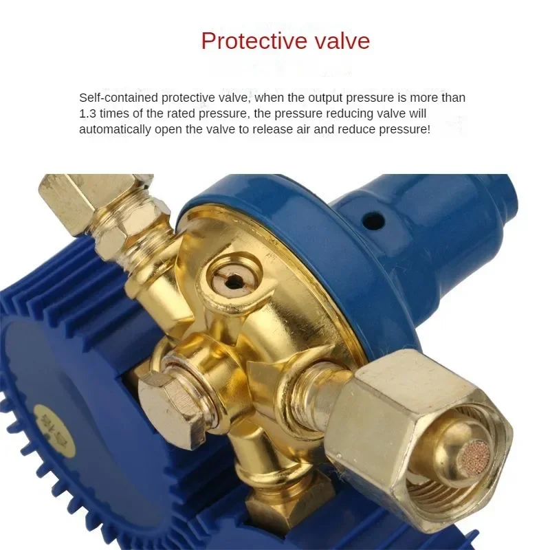 Shock Proof Oxygen Pressure Reducer Oxygen Gauge High Pressure Reducing Valve YQY-08 Regulator Gauge