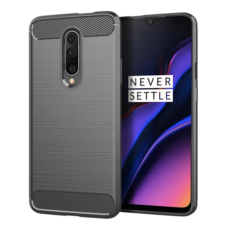 Premium Carbon Fiber Shockproof Silicone Phone Case with Full-Body Protection - Sleek and Durable Back Cover