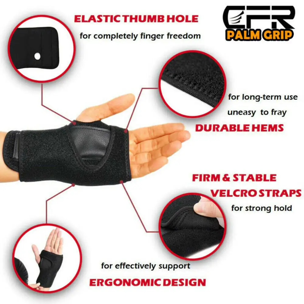 Night Sleep Support Wrist Brace - Carpal Tunnel Relief - Fits Both Left &  Right Hand - Removable Metal Splint and Cushioning Beads for Painless Sleep  - Men and Women. 