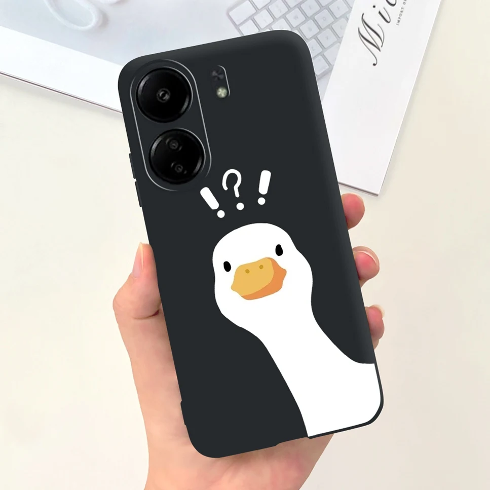 For Xiaomi POCO C65 Case Cute Cartoon Cat Painted TPU Silicone Back Cover For Xioami POCO C65 POCOC65 C 65 6.74 Phone Case Funda