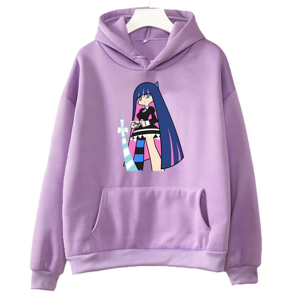 

Panty and Stocking Sweatshirt Cartoon Graphic Pullovers Women/men Autumn/Winter Long-sleeved Hoodies Kawaii/Cute Fleece Clothing