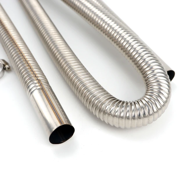 60cm 100cm 120cm 150cm 200cm 250cm 300cm Air Diesel Parking Heater  Stainless Steel Exhaust Pipe Tube