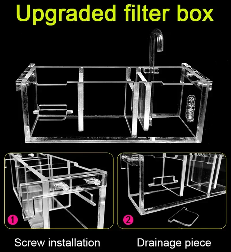 

Filter External Oxygen Tank Aquarium Box Fish Without Mutifunctional Water Increase Pump Acrylic