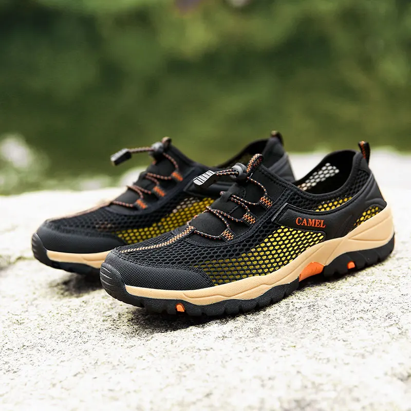 

Hot Breathable Mesh Hiking Shoes Men Summer Outdoor Trekking Shoes Men Sport Quick-drying Hiking Sneakers botas trekins hombre