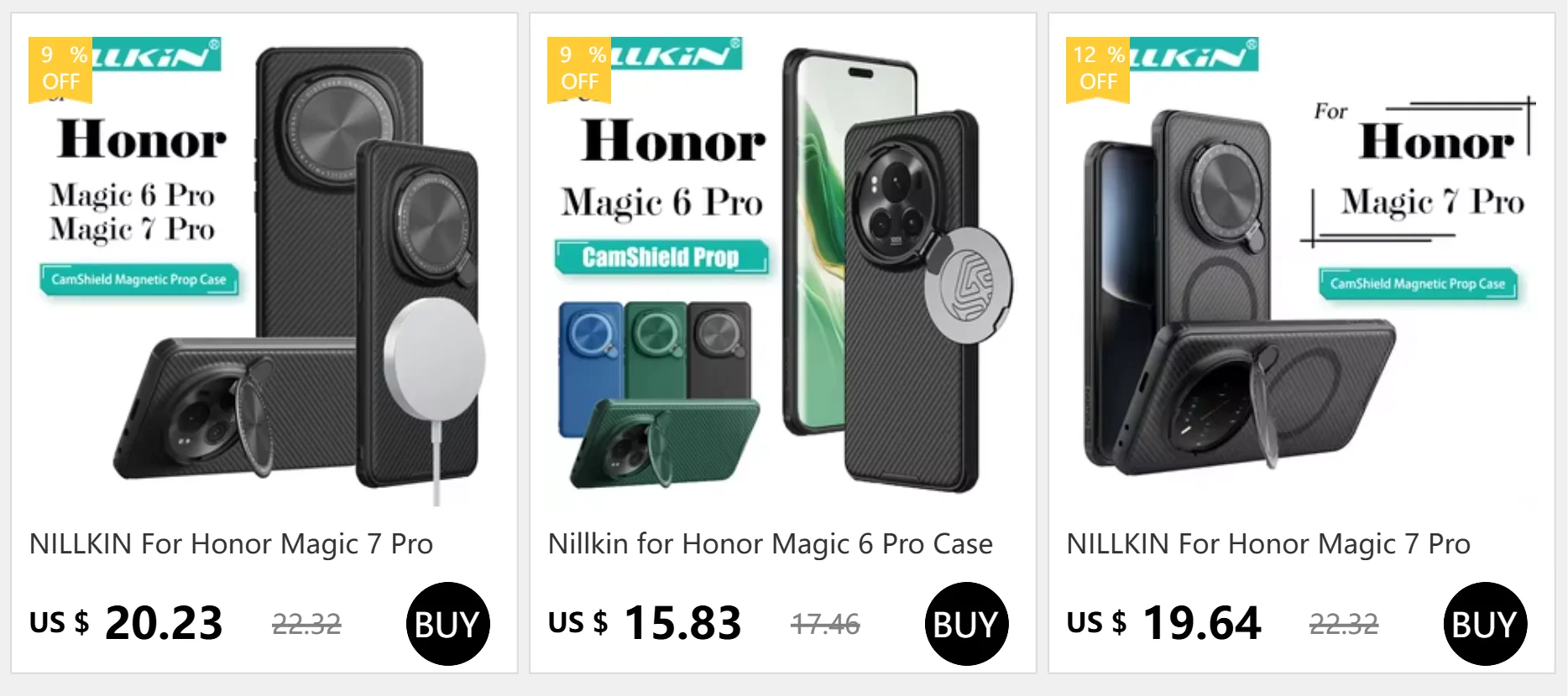 NILLKIN Schutzhülle für Honor Magic 8 Pro und Magic 7 Pro, CamShield Pro Stoßfeste Hülle mit Schiebe-Kameraschutz und Privatsphärenschutz – Detail 1