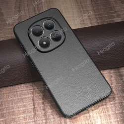 Luxury Leather Shockproof Business Case - Premium Durable Cover for Redmi note 15 Pro 4G (GRAY)