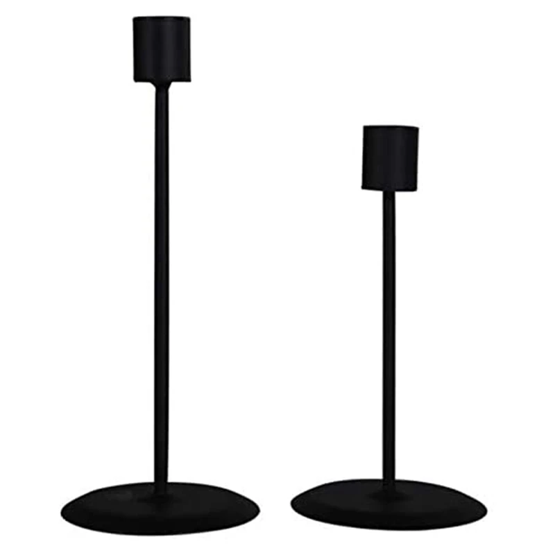 

HOT SALE Candle Holder Metal Candlesticks For Taper Candles Table Romantic For Birthday Dinner Home Bar Decorative