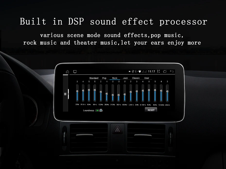 Factory Price 8Core Car Radio Stereo Multimedia Player For Mercedes Benz C Class