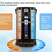 Bouteille d'eau chaude électrique, isolation thermique automatique, bouilloire domestique, thermostat tout-en-un, grande capacité 5L, en acier inoxydable 4