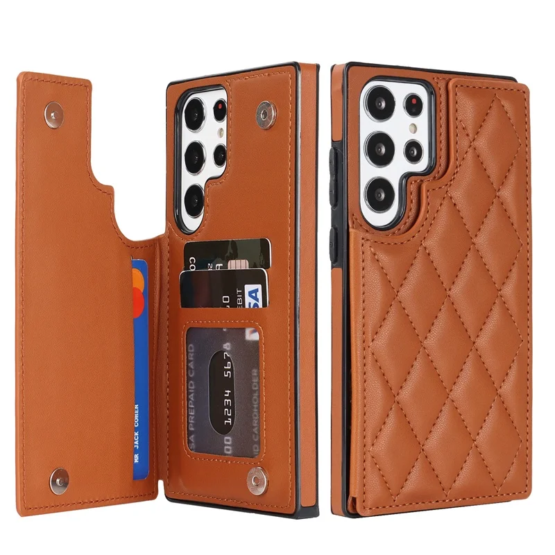

Card Stand Holder Leather Case for Samsung S20 Ultra S20 FE S20 Plus Soft Case SAM S21FE S21+ S21Ultra Phone Cover