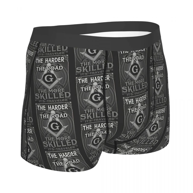 Freemason Logo Masonic Lodge Traveler Mason Square Compass Underpants  Breathbale Panties Male Underwear Sexy Shorts Boxer Briefs - AliExpress