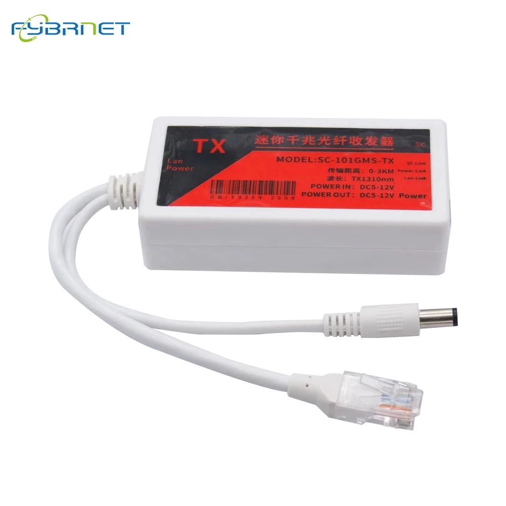 1 PCS 10/100Mbps Mini 1F1E SC Fiber Media Converter Fiber Transceiver Singlemode Simplex 10/100M SC 20KM Fiber Switch
