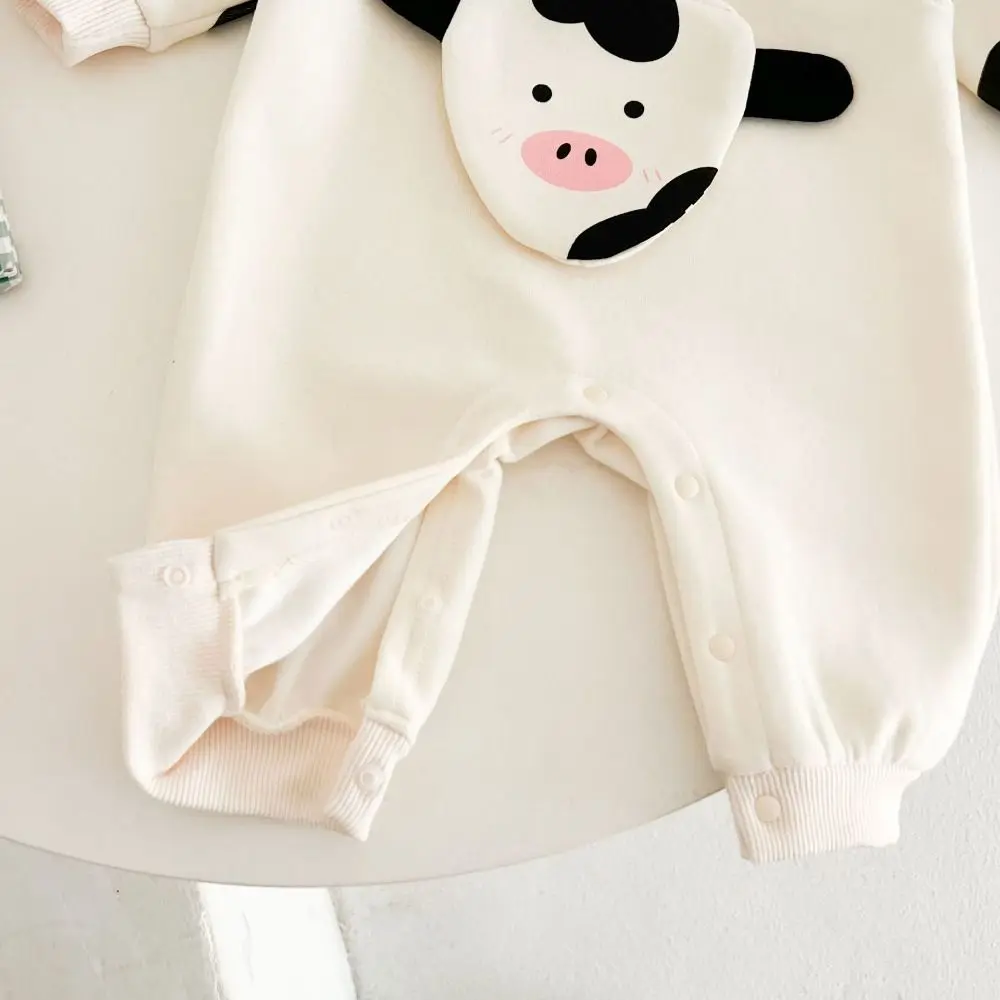 Fashion Long Pants Cow Baby Romper Infant Cotton Newborn Jumpsuit Soft Casual Outfit Trousers Climb Bodysuit Gift Set