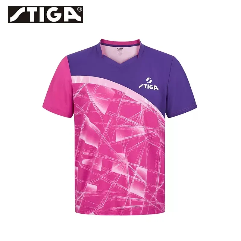Stiga table tennis T-shirt new men women sport short sleeve tennis sportswear CA-95