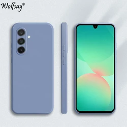 Candy Case - Soft Original Liquid Silicone Protective Back Cover for Samsung A26 5G (Lavender Grey)