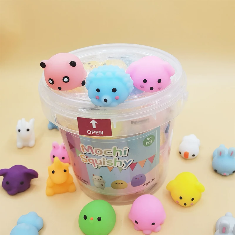 

24pcs Squishy Toy Cute Animal Antistress Ball Kawaii Cat Animal Mochi Toy Stress Relief Toys Fun Gifts Decompression Doll Toys