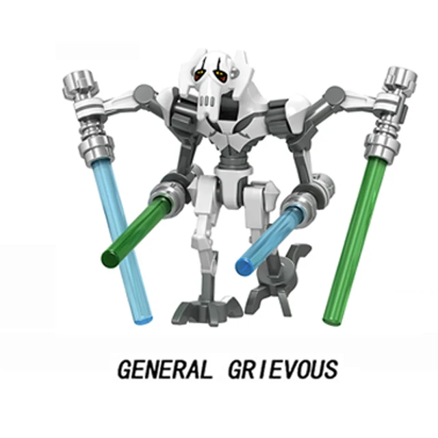 Disney R2-D2 BB-8 C-3PO R4-P17 K-2SO IG88 Battle Buzz Droid Building Blocks General Grievous Bricks Figure Kids Christmas Toys N-C033