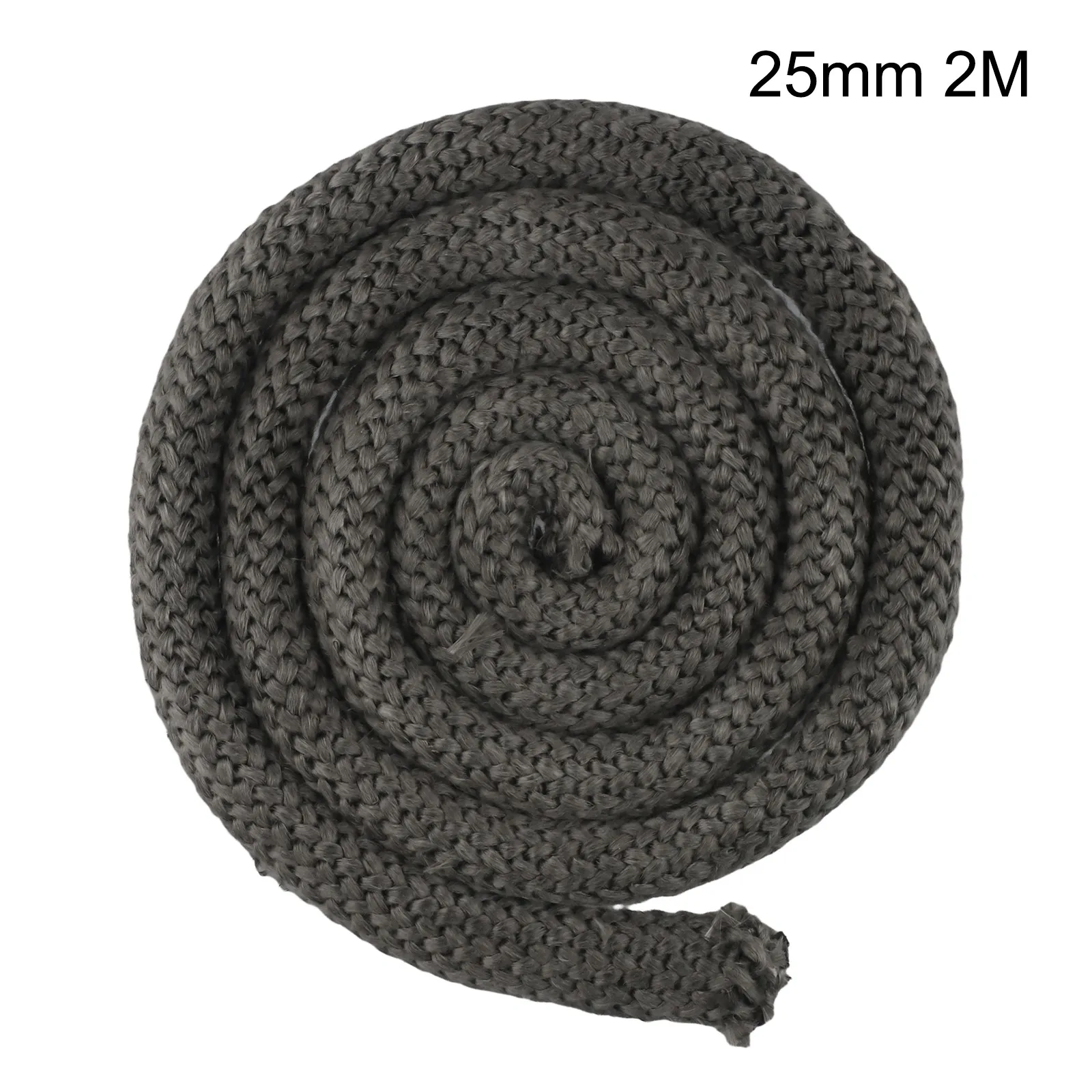 Door Seal Fire Rope Woodburner 25mm 2m Length & Glue Kit Black Stove Fireproof High Temperature Home Improvement