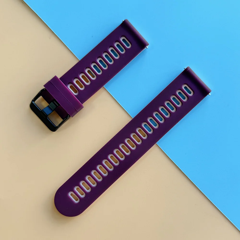 Sports Silicone Wrist Strap - 20mm/22mm Adjustable Watchband Bracelet