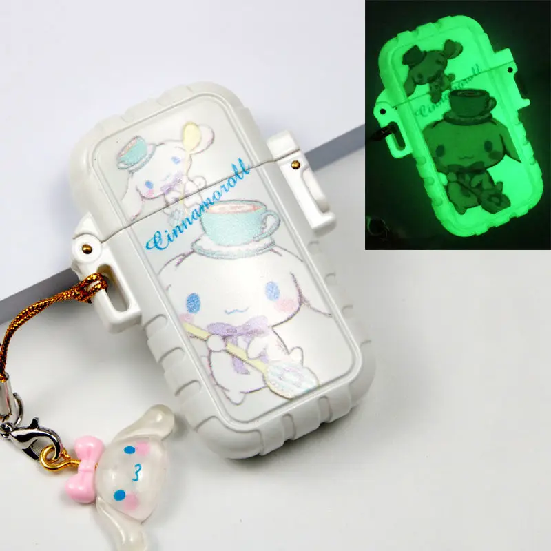

Cinnamoroll Lighter Cute Sanrio Waterproof Windproof Detachable Lighter INS Portable Mini Slim Cigarette Lighter Cute Girl Gift
