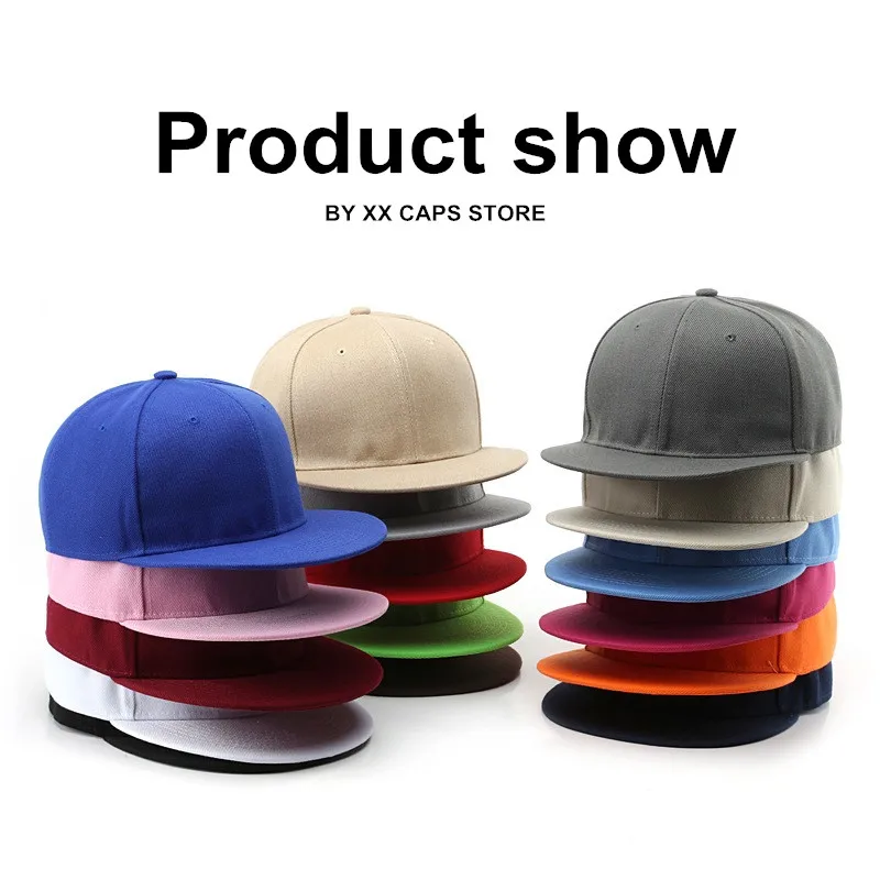 Custom Hats for Men Women Add Photo Name Logo Image Flat Bill Personalized Hip Hop Adjustable Customized Casual Baseball Cap