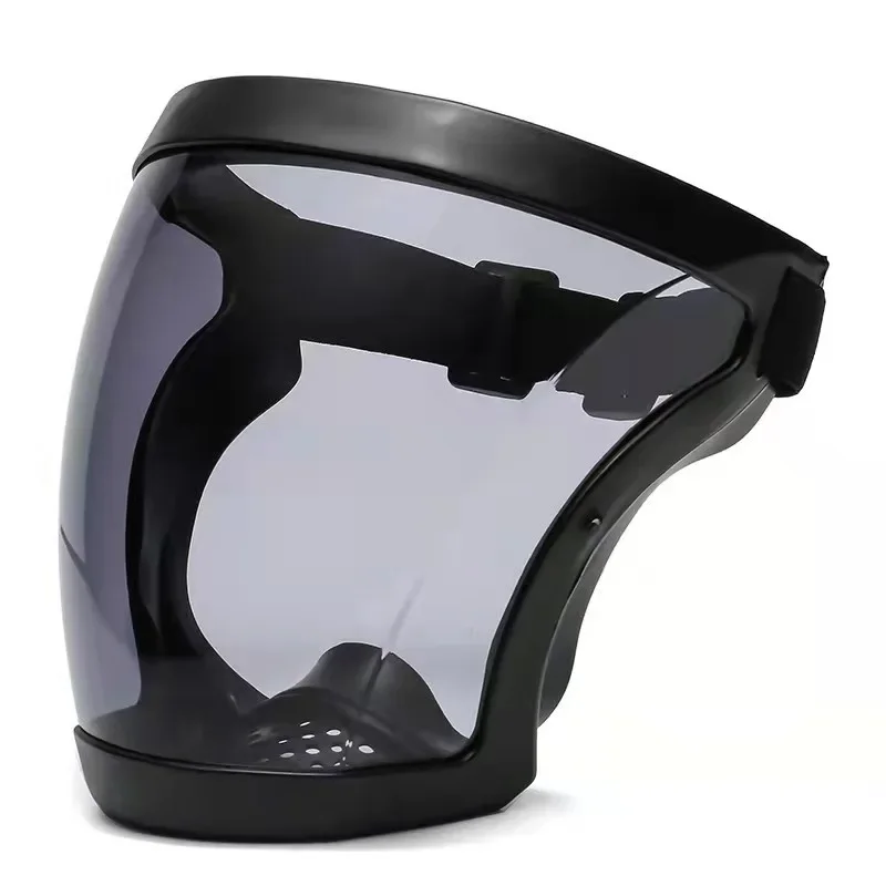 Windproof Transparent Protective Full Face Shield Facial Mask Adult Anti-splash Facial Mask Anti-dust Moto Cycling Shield work protection mask