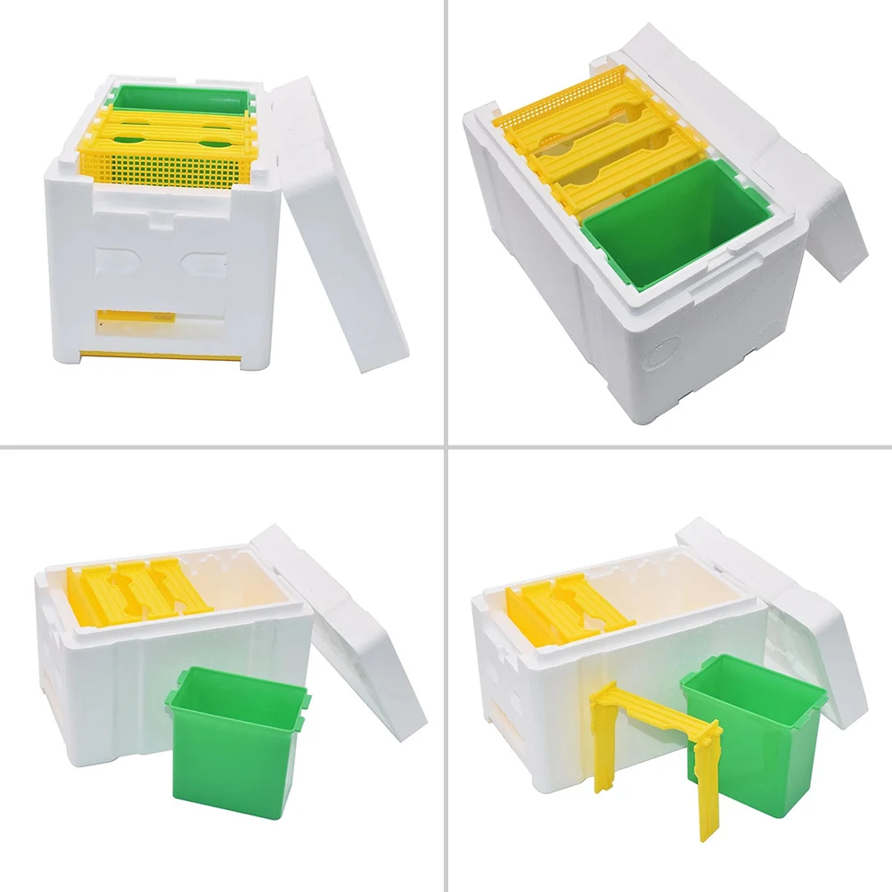 Queen Bee Mating Box Foam Bee Hive Box Mini Nucleus Hive Breeding Harvesting Breeding Case Beekeeping Equipment beekeeping tools bee breeding box