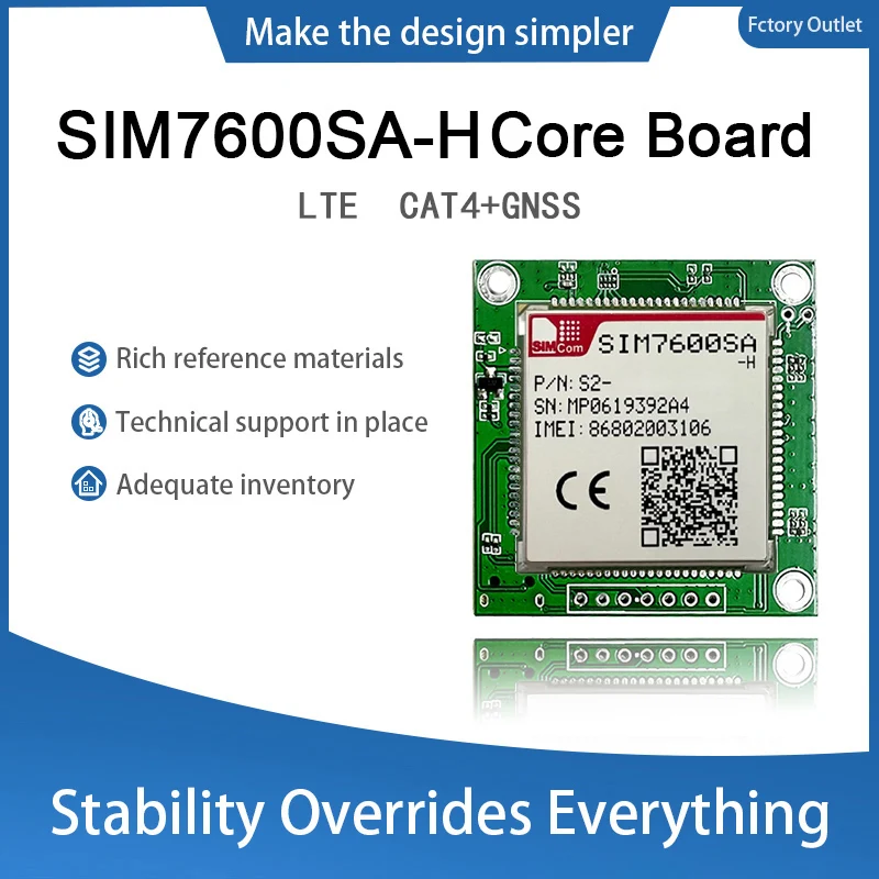 

SIMcom SIM7600SA-H LTE CAT4 Core board breakout kit TE-A 1pcs