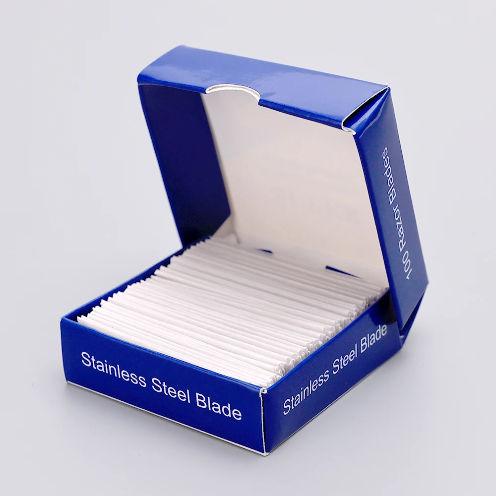 100pcs Razor Blades Stainless Steel Safety Razor Blades For Shaving Razor Replace Men Shaver Barber Blade Tool 2