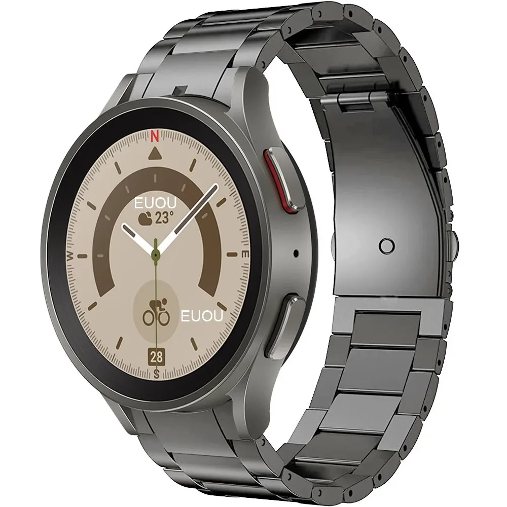 Seamless Titanium Metal Watch Bracelet
