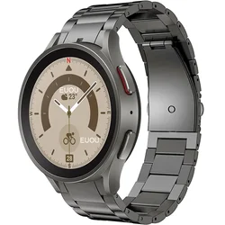 Seamless Titanium Metal Watch Bracelet - Samsung Watch 5 40mm (Grey)