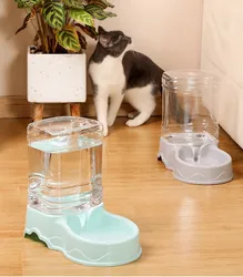 Automatic Pet Feeder and Water Dispenser with Large Capacity Storage - Blue (Drinking Fountain)