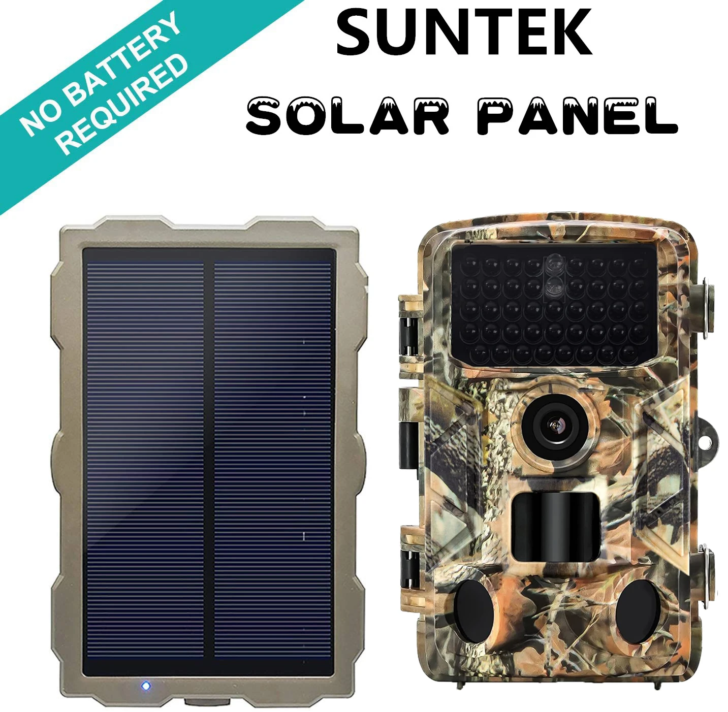 Solar 2600mah Powered Night Vision Trail Camera 24MP 1080P Hunting 0.3s Trigger Time Wildlife Monitoring Hunting