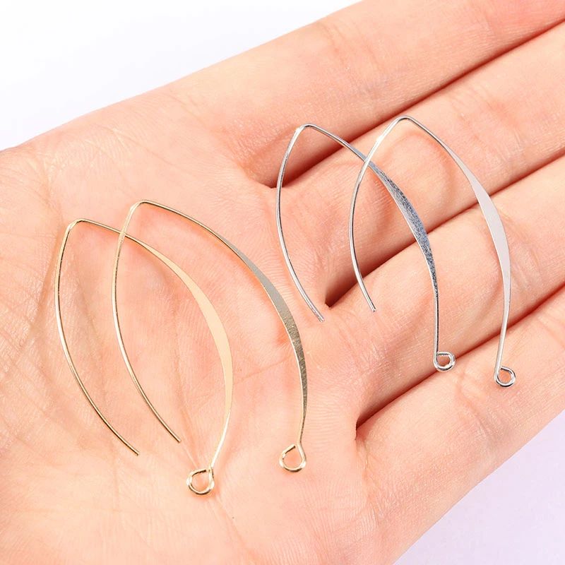 New Vshaped Earring French Earring Hooks Findings Ear Hook Wire Settings Base Settings For