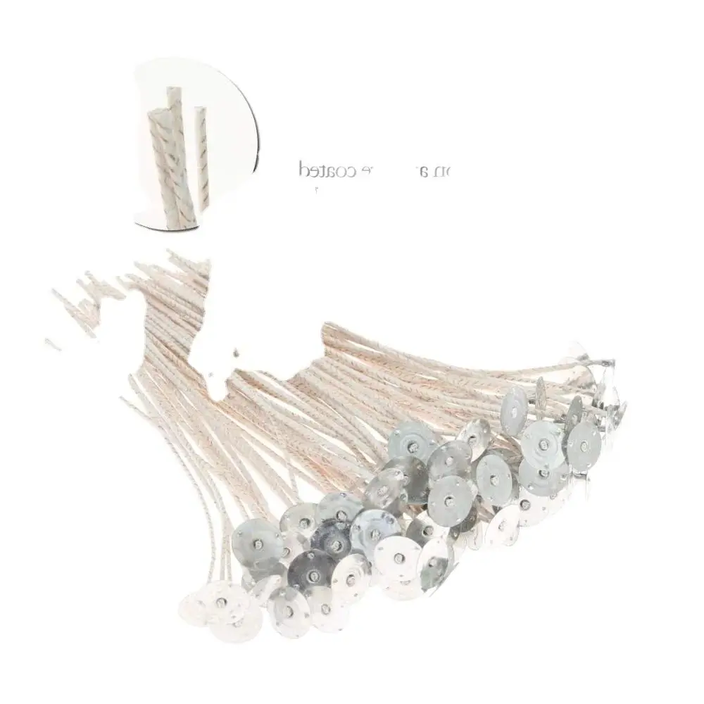 100 pcs Candle Wicks for DIY Candle Making Natural Cotton wick (3CM Length)
