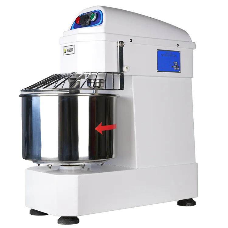 

amasadoras de pan industrial food dough kneader 10 commercial mezcladora de harina bread spiral mixer bakery equipment