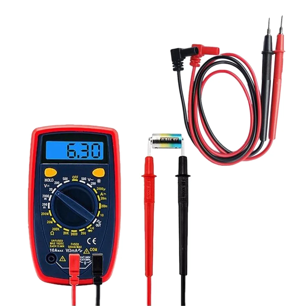 10Pcs Testing Probe Wire With Rubber Shrouded Signs for Multimeter Leads Tester Probes Universal Digital Lab Equipment