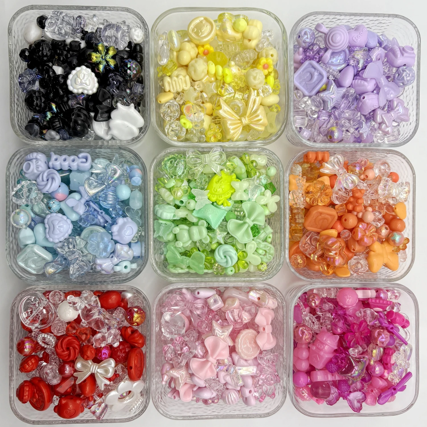 Mixed Style Mixed Color Acrylic Loose Beads