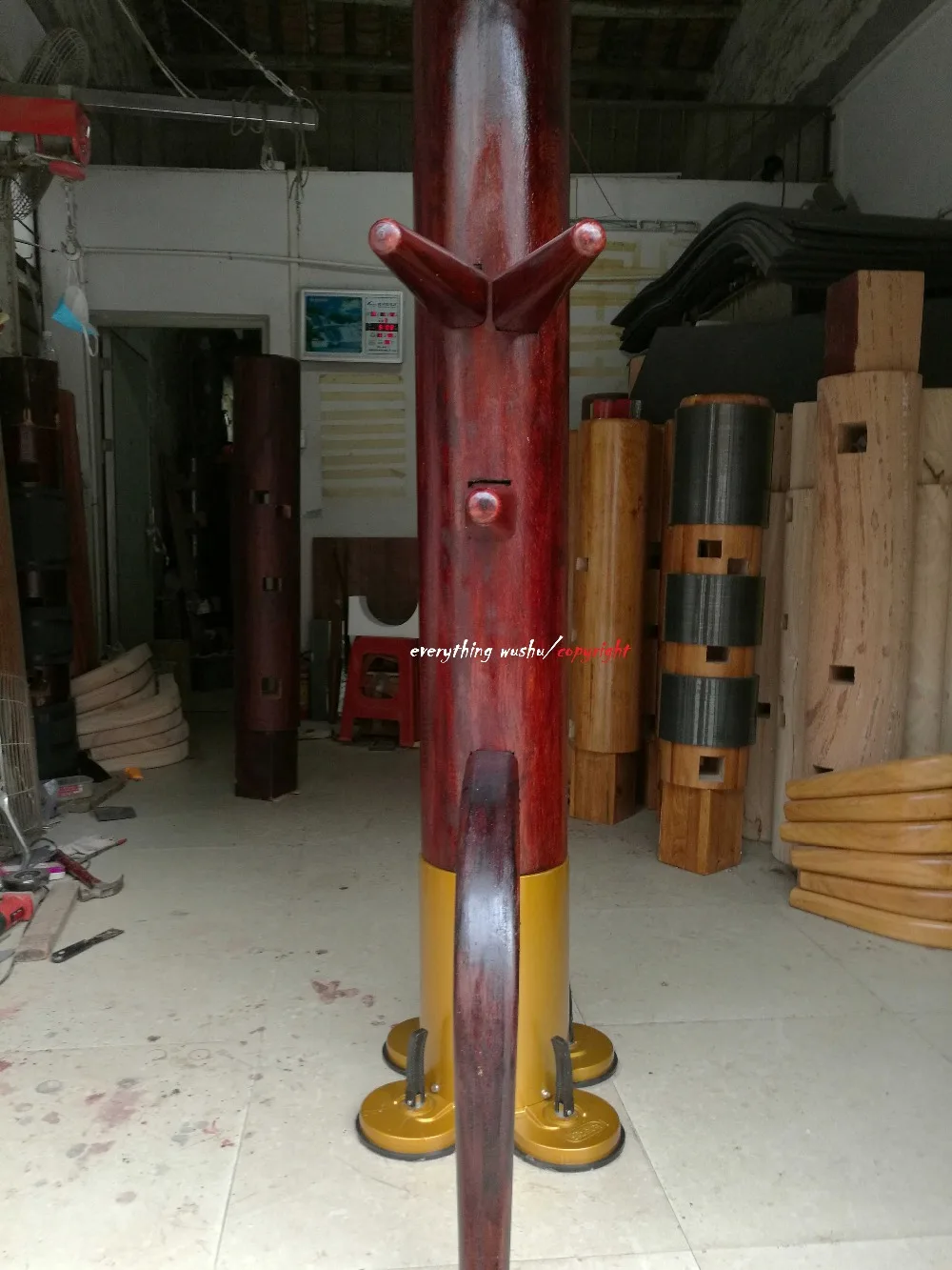 Premium Wing Chun Wooden Dummy Muk Yan Jongs Wooden Dummy-Sapelli