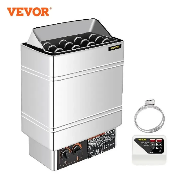Vevor 6 8 9 Kw Stufa Elettrica Per Sauna Controller Esterno/Interno Protezione Contro Il Surriscaldamento Spa Sauna Generatore Di Vapore Per Sauna