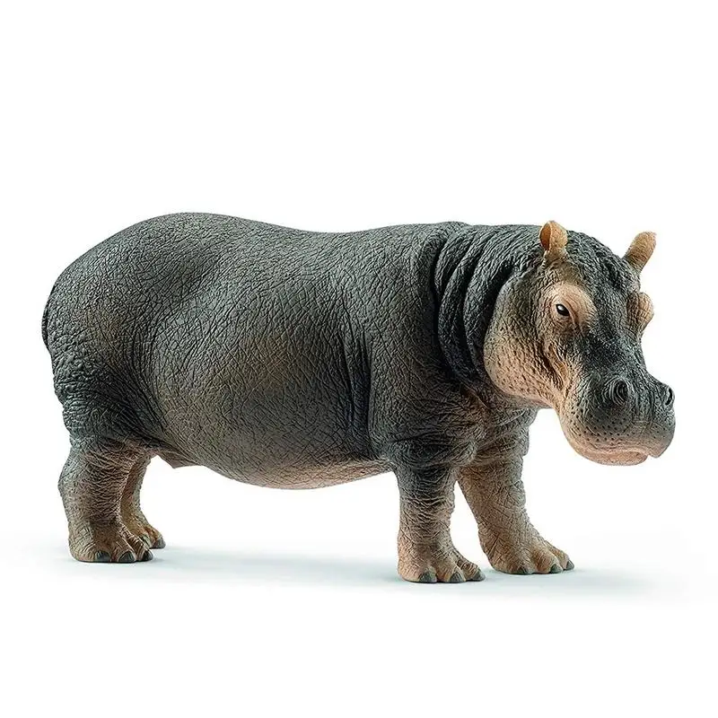 Simulation Animal Hippo Figure Animal Figurines Collectible